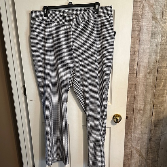 Jessica London Pants - Jessica London Monochrome Checkered Women's Trousers